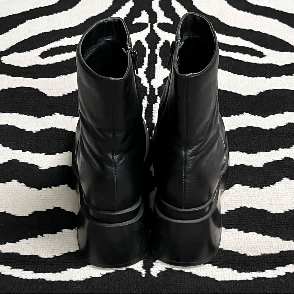 Vintage 90s Y2K SoHo Cobbler Alex Chunky Platform Leather Boots Size 8.5 - Picture 4 of 16